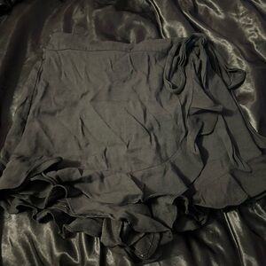 Black Ruffle Skort
